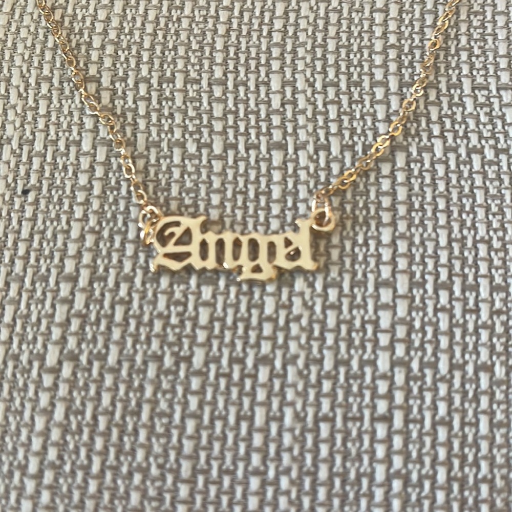🥰ANGEL gold toned necklace